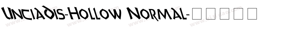 UnciaDis-Hollow Normal字体转换
